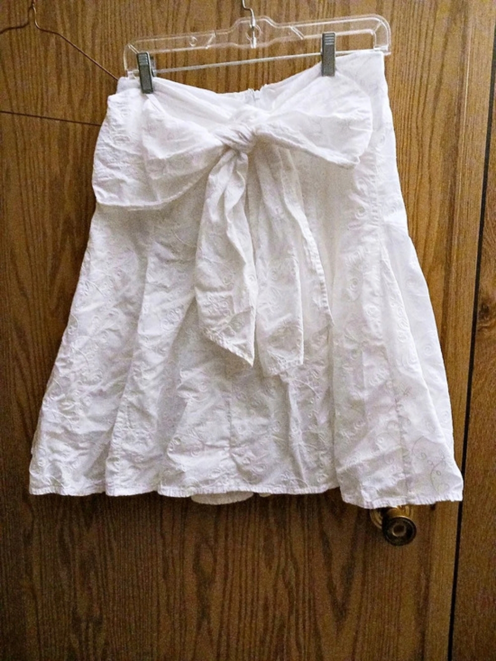 George White Embroidered A-Line Skirt Size 10